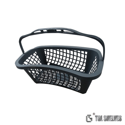 Handheld Shopping Basket Red Color 470×320×210mm PP Material