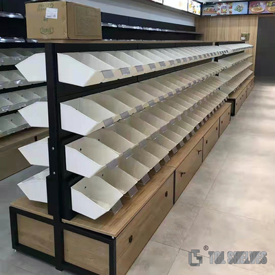 Wall Units Gondola Shelf Rack Supermarket Gondola Double-Sided Shelves